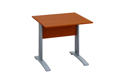 EPK 18 - 8  stůl kancelářský, kovová podnož stříbrná, deska 18 mm, široký 800 mm, třešeň šumavská